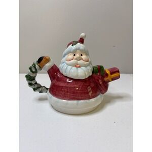 Vintage Santa Claus Ceramic‎ Teapot Christmas Decor Holiday Serving Collectible